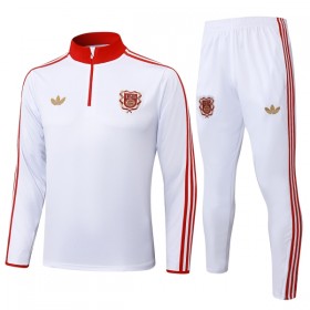 FC Bayern München Witte Trainings Sweatshirt Kwart-Zip 2024-25
